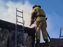 В Антраците ЛНР сгорел вагончик в промзоне