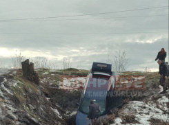 В ЛНР легковушка вылетела с дороги в овраг