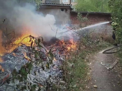 В Антраците ЛНР горели 25 квадратных метров мусора