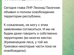 Подоляка опроверг слова Пасечника о полном освобождении ЛНР