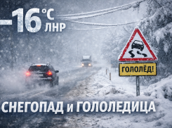 До −16 ночью и снежные заносы прогнозируются в ЛНР