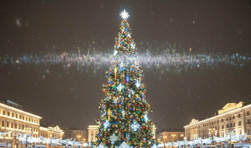 Мобильная связь стала пропадать в центре Луганска из-за открытия главной ёлки