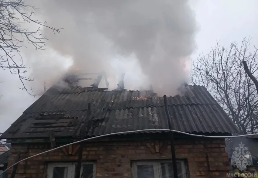 Спасатели МЧС отстояли постройки на частном подворье в ЛНР