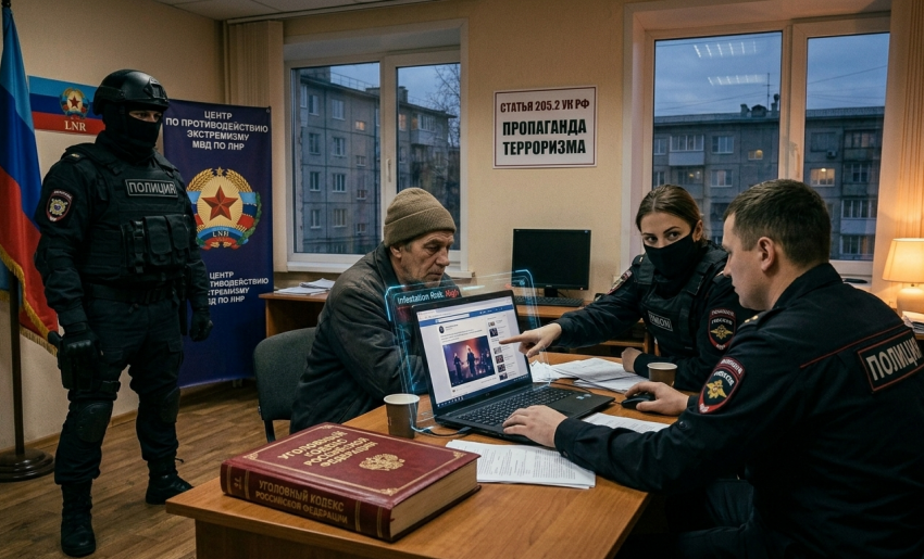 Гимн террористов в соцсетях: в Старобельске ЛНР попался 55-летний местный житель