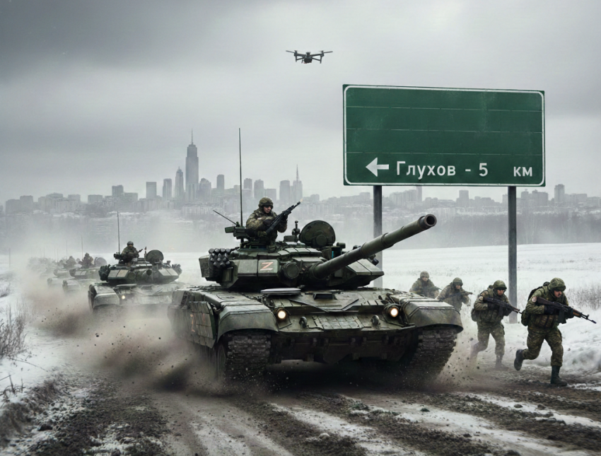 ВС РФ рванули к Глухову и приблизились к Харькову на несколько километров