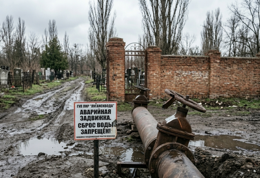 Кто «вскрыл» водовод у кладбища? В «Луганскводе» заявили о таинственном вмешательстве