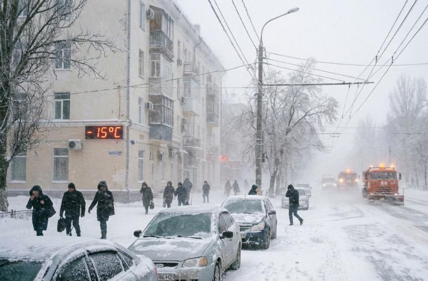 ЛНР накроет снежная буря: метели, гололедица и морозы