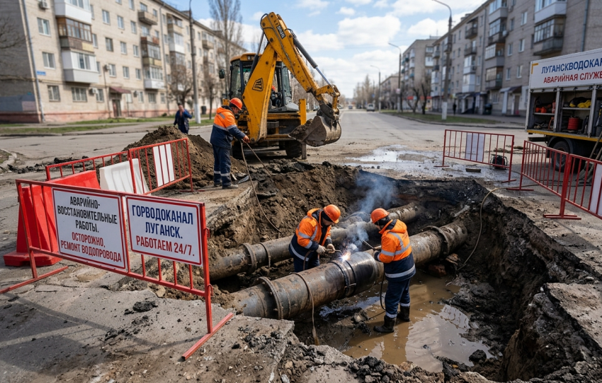 Аварии на сетях: какие города ЛНР остались без воды
