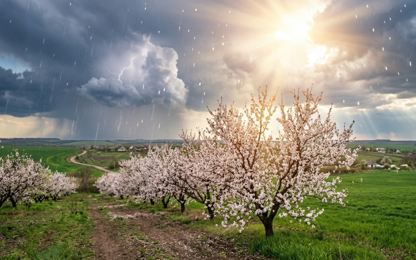 Грозы и тепло до +20°C: прогноз погоды в ЛНР на 3 апреля