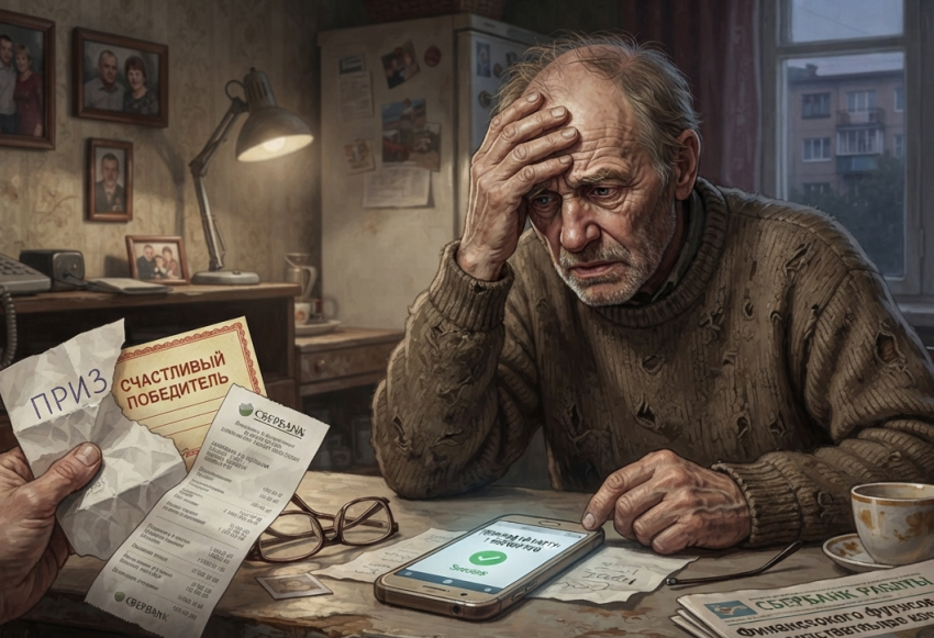 Пенсионер из ЛНР так хотел приз, что отправил мошенникам почти 2 млн рублей