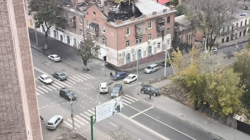 Злополучный перекресток в Луганске снова в кадре