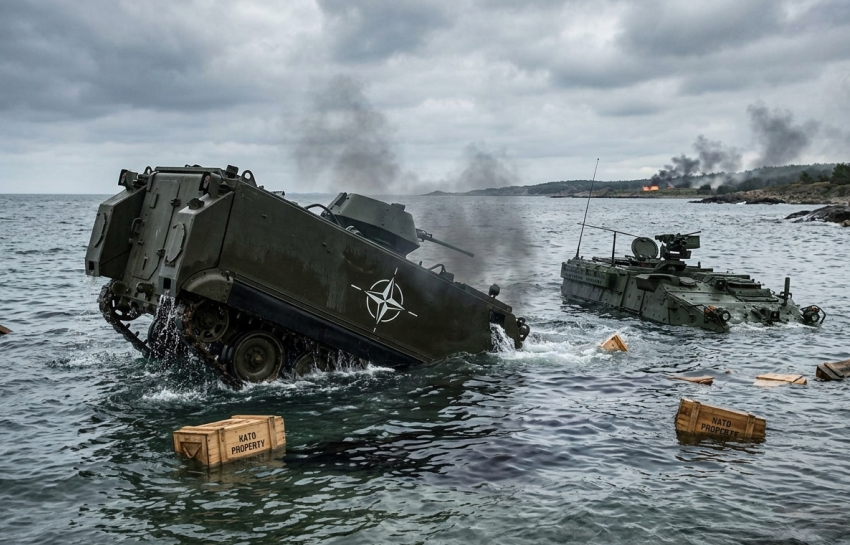 Новости СВО: техника НАТО пошла на дно, фронт отходит от границ ЛНР