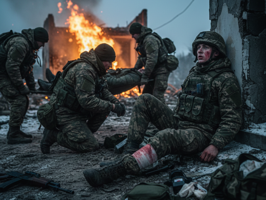 8 раненых бойцов героически держали оборону в Купянске